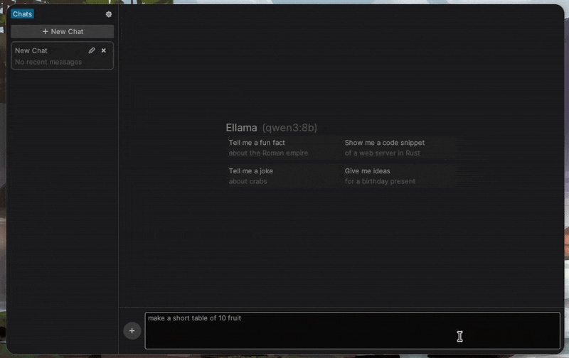 Demo of a reasoning model (Qwen3)